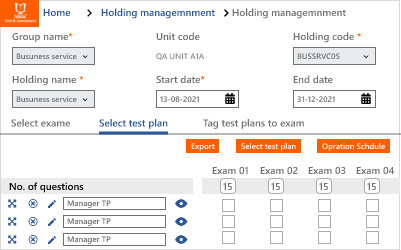 Saras T&A - Exam Series Management